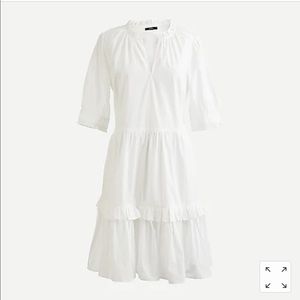J. Crew Ruffleneck Tiered Dress
